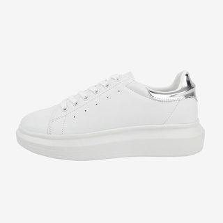 Giày Sneaker Domba Gót Bạc 🔴FREESHIP🔴Domba High Point White Silver Metallic - Giày Thể Thao Nam Nữ Tông Dáng [H-9116]