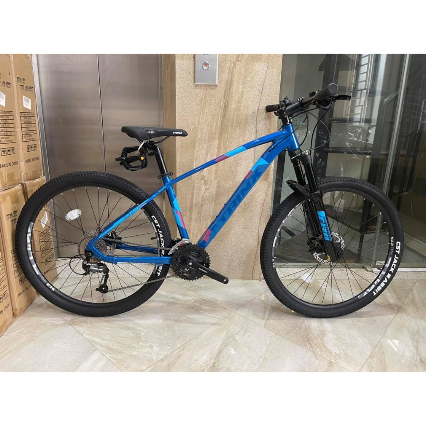 Xe đạp địa hình TRINX X1 ELITE, khung sườn Nhôm công nghệ 6061 26*17", Bộ truyền động Shimano Altus 27speed, màu xanhsky