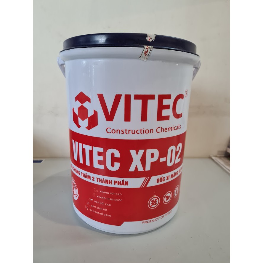 VITEC XP02 HQ - Vật liệu chống thấm 2 thành phần gốc Xi măng-Thùng 5kg