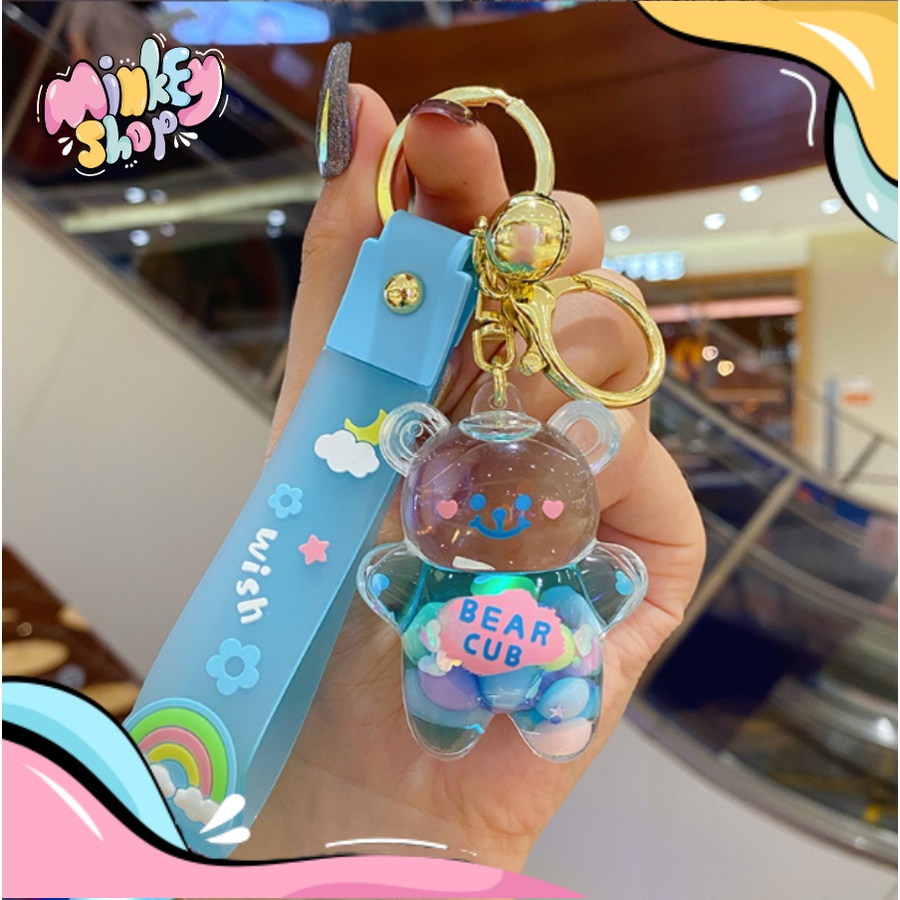 Móc Khóa Đẹp Hình Gấu Cute phụ kiện Túi Xách dễ thương -Minkey