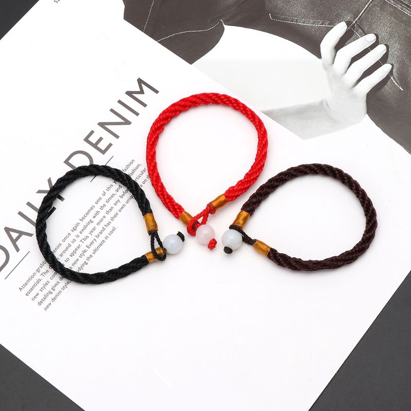 Vòng đeo tay dây bện màu đỏ đẹp mắt phong cách đại diện cho tình bạn