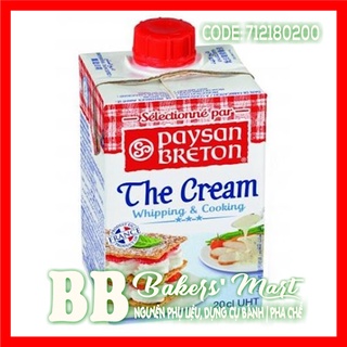 💥 HỎA TỐC 💥 Kem sữa đánh Whipping Cream hiệu PAYSAN BRETON - Hộp nhỏ 200ml
