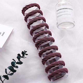 Set 10 Dây Buộc Tóc Co Giãn