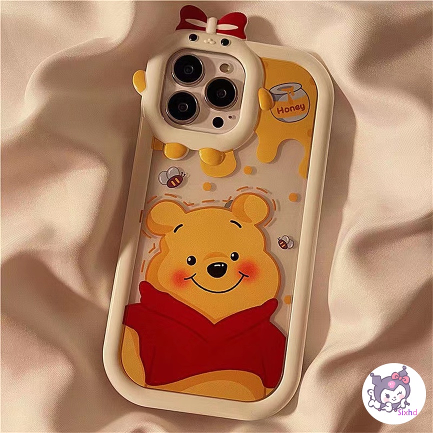 Ốp Lưng Điện Thoại cho iPhone 13 12 11 Pro Max X Xr Xs Max sixhd Ốp Điện Thoại TPU Mềm Chống Rơi In Hình Gấu Hoạt Hình Dễ Thương Cho