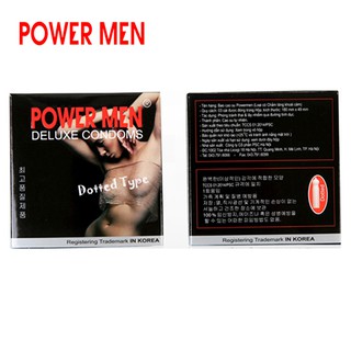 Bao cao su POWERMEN Dotted 3 chiếc