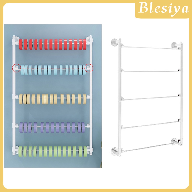 [BLESIYA]Wall Mount Wire Spool Rack Ribbon Organizer Storage Display Key Holder