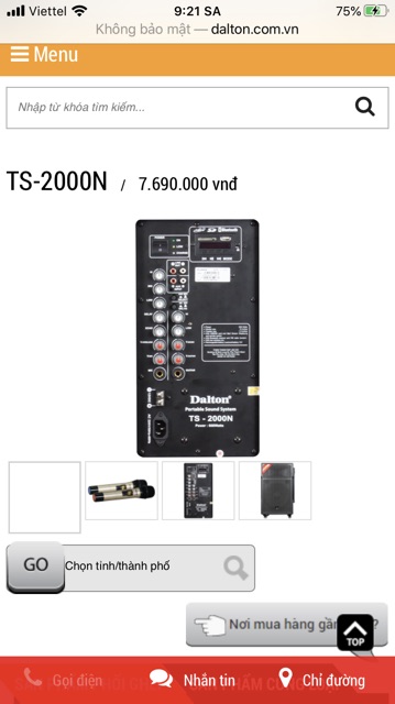 LOA KÉO DALTON TS-15G2000N ( Bass 40cm, 600W)