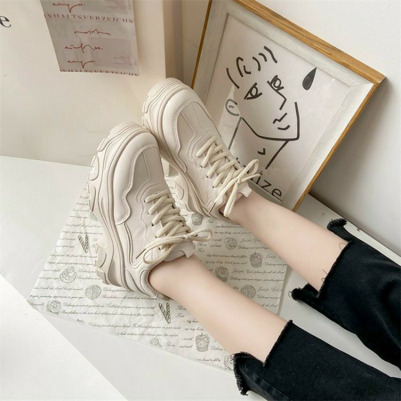 Giày nữ ❤Freeship❤ Giày thể thao nữ đế cao 5 phân chuẩn quảng châu xịn