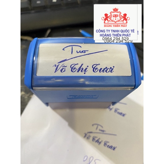 Khắc dấu chữ ký , chữ ký và họ tên nhiều kích thước khắc nhanh lấy liền