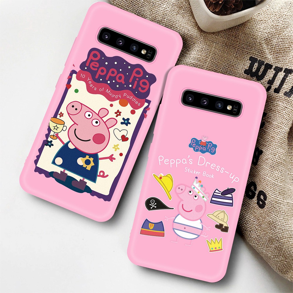 Ốp lưng Samsung Galaxy S10E S8 S9 PLUS mẫu heo peppa | BigBuy360 - bigbuy360.vn