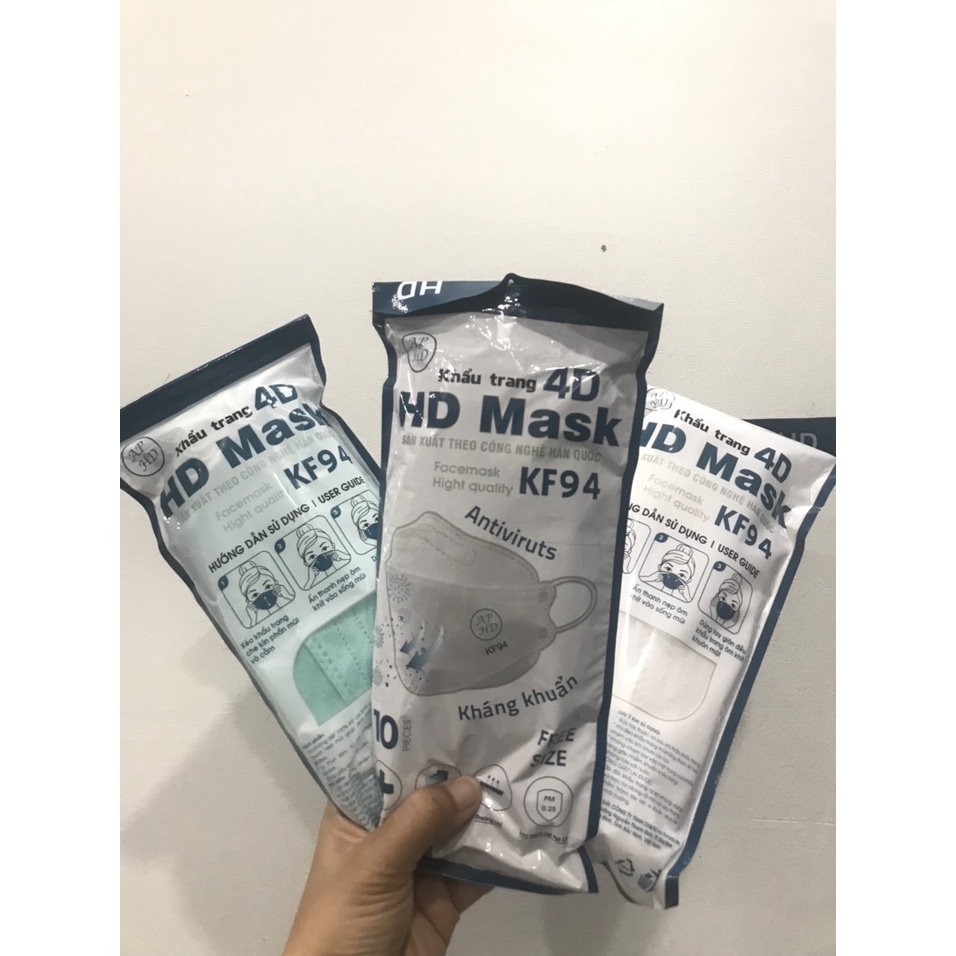 KHẨU TRANG 4D KF94 MASK AN PHONG - 1 TÚI 10 CÁI