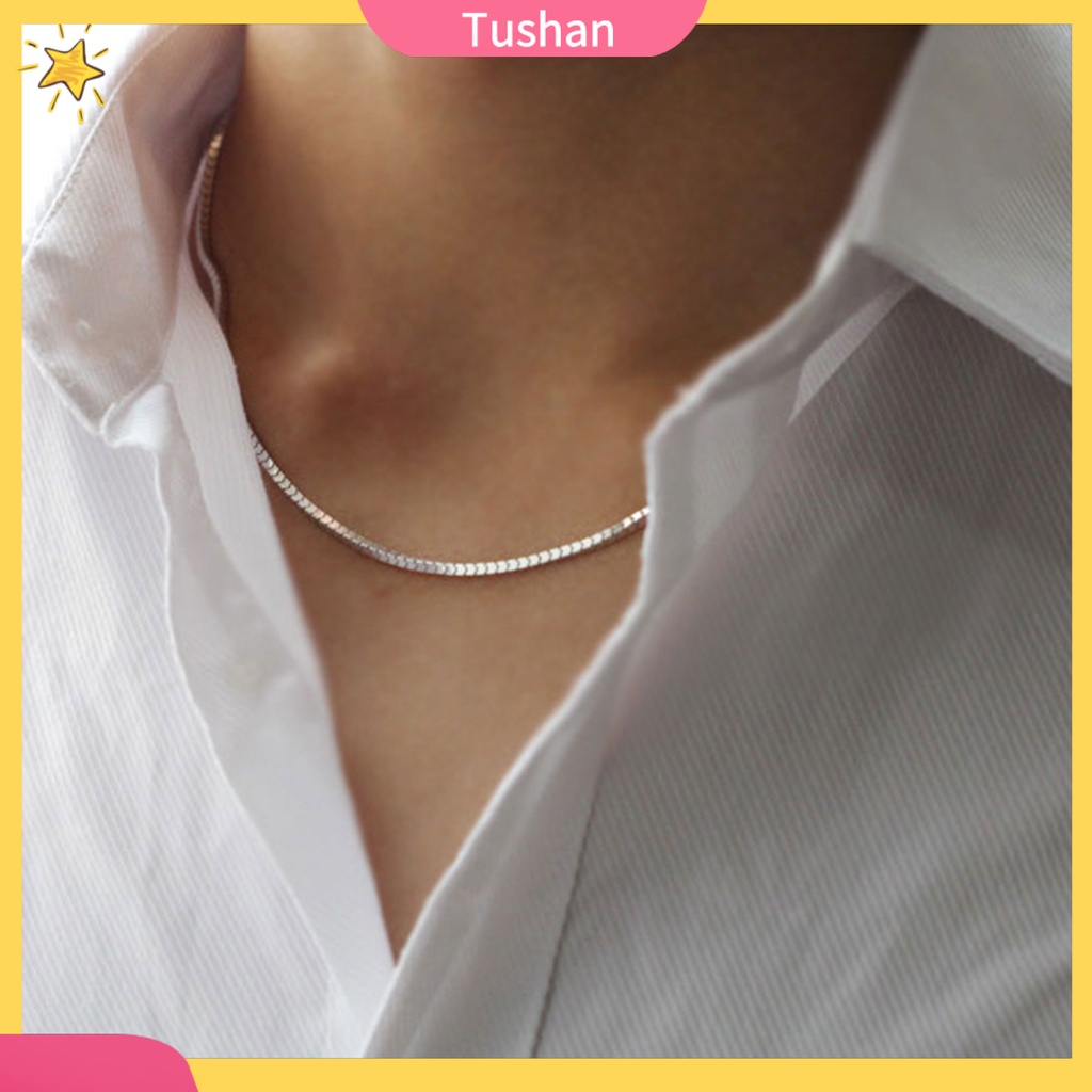 Vòng cổ bạc 925 trang sức 16 "18" 20 "22" 24 " 1.4mm cho nam nữ