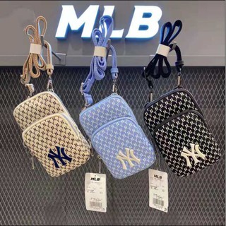 ❍☑[SẴN] [CHÍNH HÃNG] Túi MLB thắt lưng mini đựng điện thoại thêu NY đầy đủ, PHONG CÁCH [AUTH 100%]