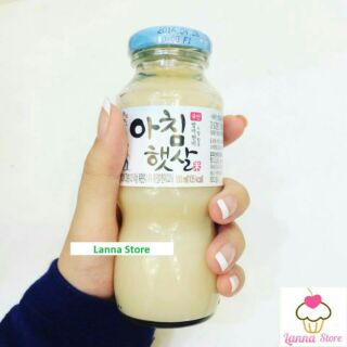 Nước gạo hàn quốc. ( Chai thủy tinh 180ml) 1 xách 12 chai