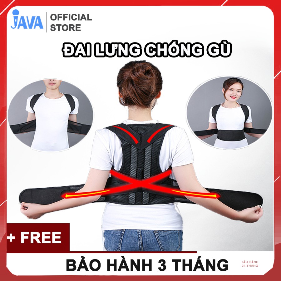 [ XẢ HÀNG ] Đai chống gù lưng - vai - eo - chất liệu bền-thoáng - có nẹp cố định cột sống