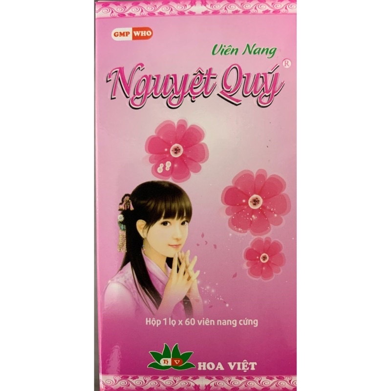 Viên Nang Nguyệt Quý lọ 60 viên bổ khí huyết, giảm đau bụng kinh