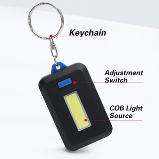 Đèn LED COB Mini 3 Chế Độ Dạng Móc Khóa