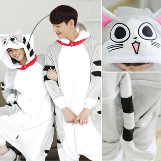 [FREESHIP - GIẢM 10K] Bộ đồ thú Mèo Chie pijama bông - Hình thật