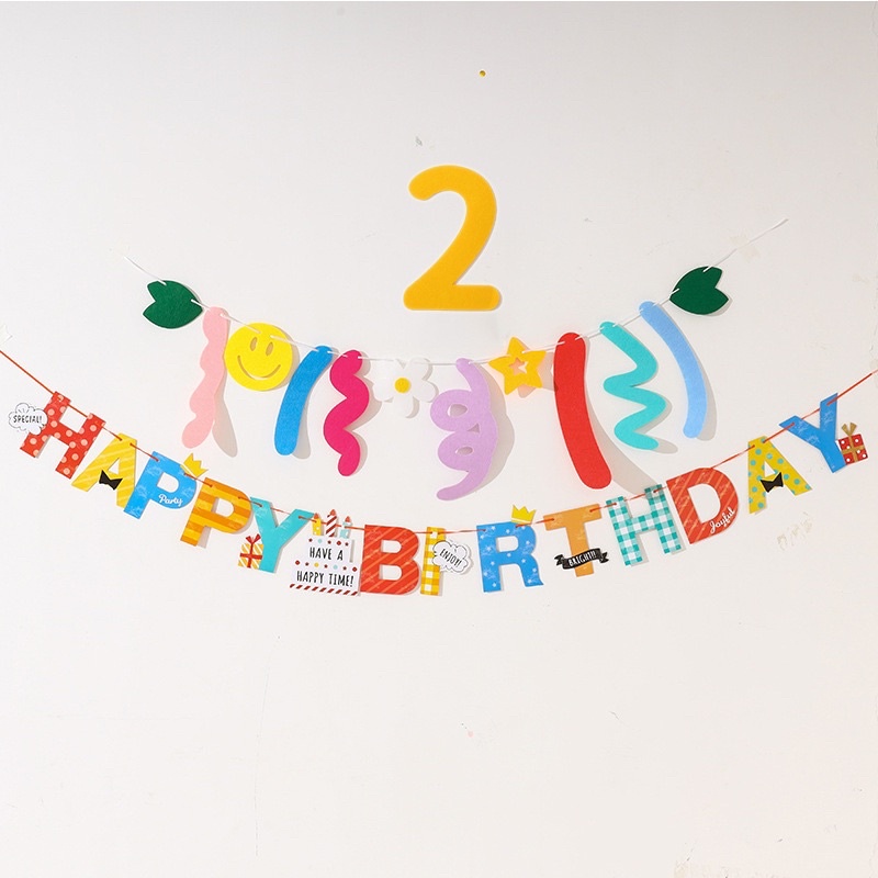 Số dạ phong cách Hàn Quốc màu vàng trang trí sinh nhật, thôi nôi