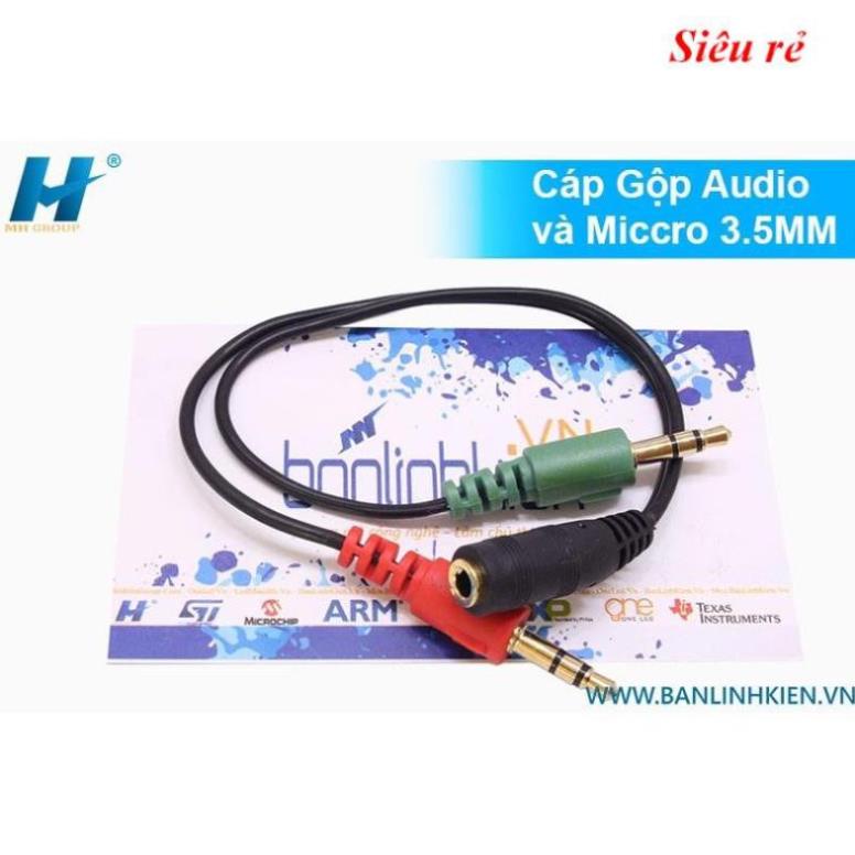 Cáp Gộp Audio Và Micro 3.5MM HD