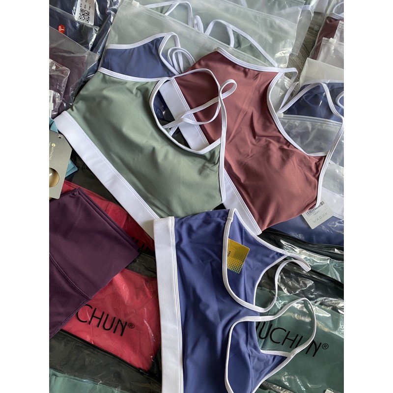 [CHẤT VẢI THƯỢNG HẠNG] Áo Bra Viền Trắng Dòng Cao Cấp Thun Spandex Xịn 100% - EO SPORT cam kết hàng chất lượng