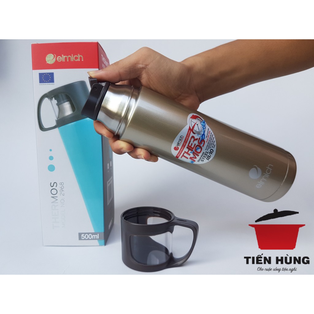 2242968 Bình giữ nhiệt Elmich inox 304 500ml EL2968