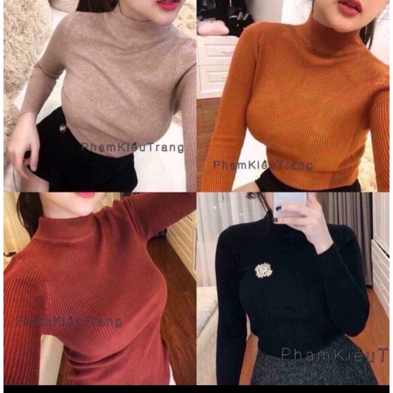 ÁO LEN CỔ 3 PHÂN HÀNG ĐẸP