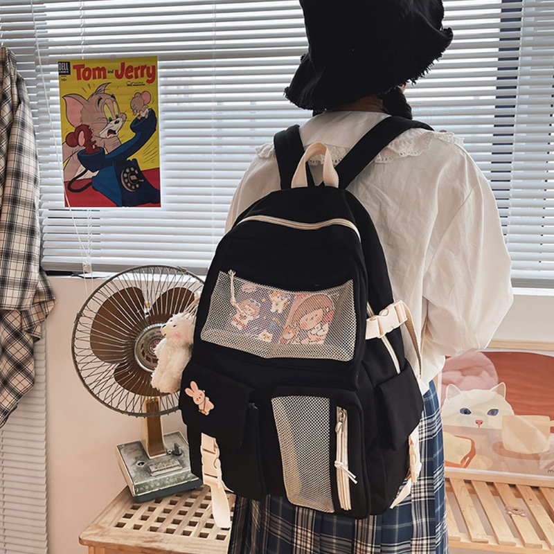 Balo Nylon Chống Thấm Nước Thời Trang Cho Nữ