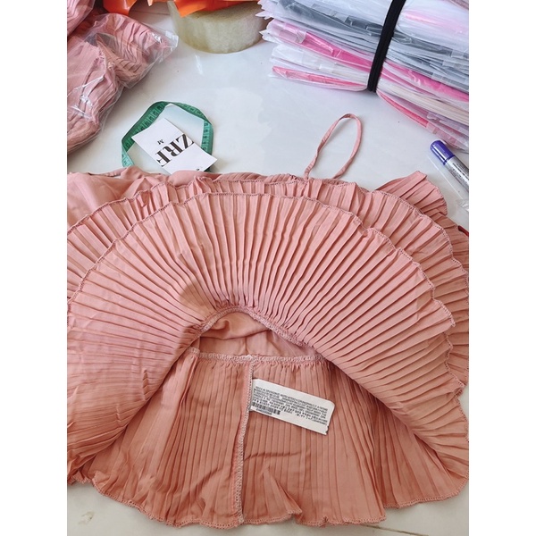 Áo dây xếp nhún bèo