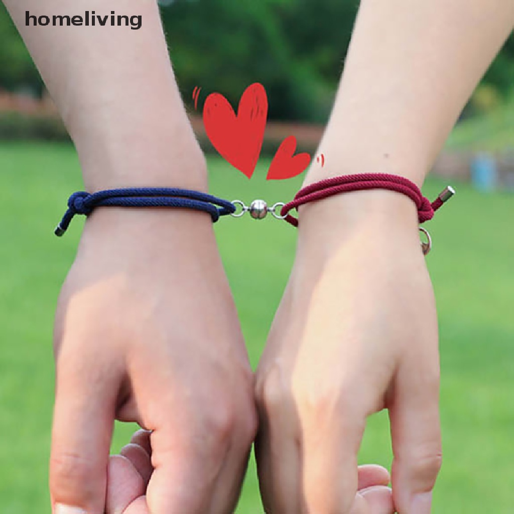 Bộ 2 Vòng Tay Nam Châm Sáng Tạo Cho Cặp Đôi
