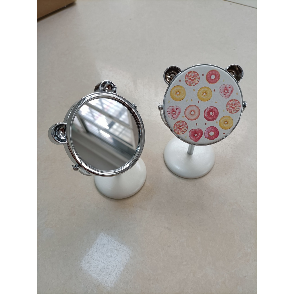 Gương tròn mini tai gấu xoay 360 độ Siêu Dễ Thương (Nhiều Hình Xinh Xắn - giao mẫu ngẫu nhiêu)