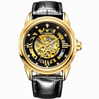 Fngeen đồng hồ cơ tự động nam automatic chính hãng dây da cao cấp giá rẻ