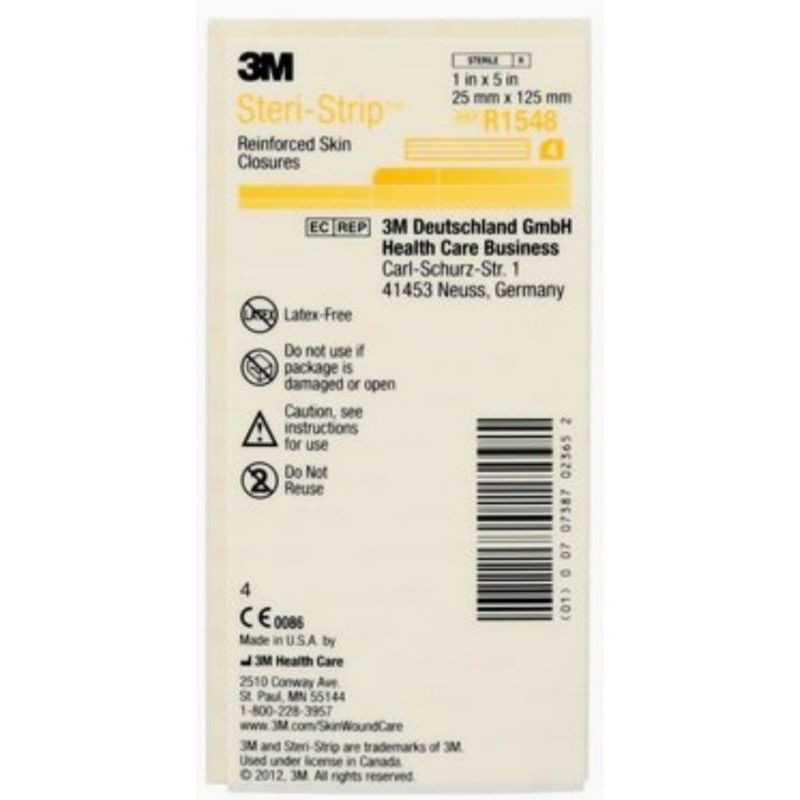 R1548 Miếng dán thay chỉ khâu da 3M Steri-Strip 25mmx125mm