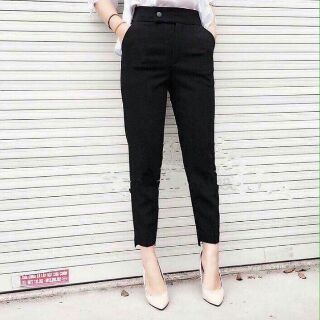 Quần baggy cúc lệch