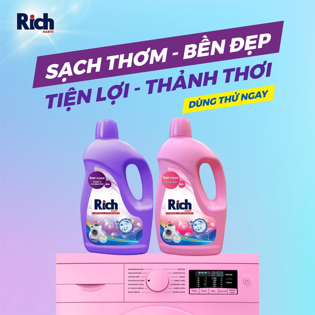 Nước Giặt Xả OWELL Trắng Sạch, Lưu Hương Thơm Lâu Chai 3.5L