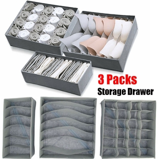 Set 3 Hộp Đựng Đồ Lót Nhiều Ngăn Tiện Lợi