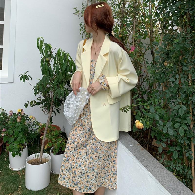 Áo Khoác Nữ Dài Tay Cổ Bẻ Form Dài Thời Trang Hàn | BigBuy360 - bigbuy360.vn