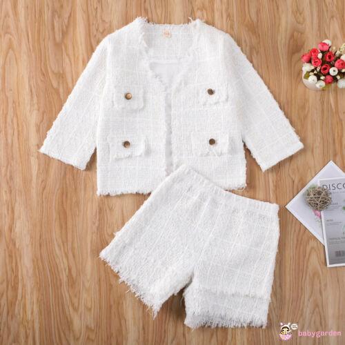 Bộ Áo Khoác+Quần Dài Sọc Caro Cho Bé Gái (2-7 Tuổi)