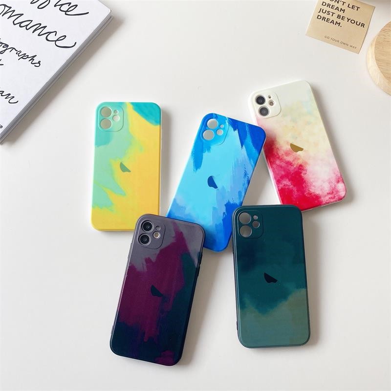 Ốp điện thoại màu nước chống rơi vỡ cho Iphone 11 Pro Max 12 Pro Max X Xs Max Xr 6 6s 7 8 Plus 12 Mini Se 2020