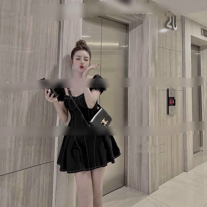 Đầm xoè dự tiệc bigsize 55kg-90kg🎊🎊💓