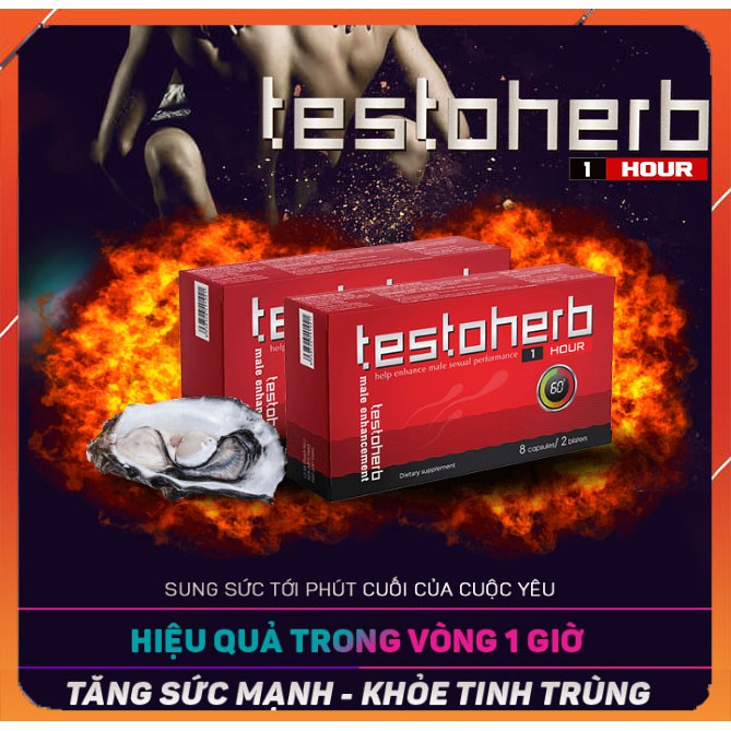 Viên Sinh Lý Testoherb 1H ❤️[ CHÍNH HÃNG ] ❤️Lên Đỉnh Thỏa Mãn Trong Tích Tắc [Che Tên Lúc