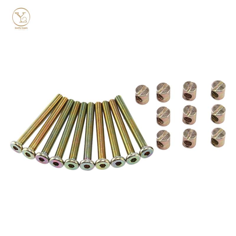 Bu lông lục giác M 6x55 MM có ren và đai ốc cho đồ nội thất giường ngủ