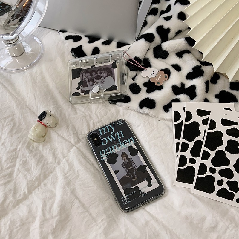 Miếng dán trang trí chống thấm nước họa tiết da bò sữa dễ thương