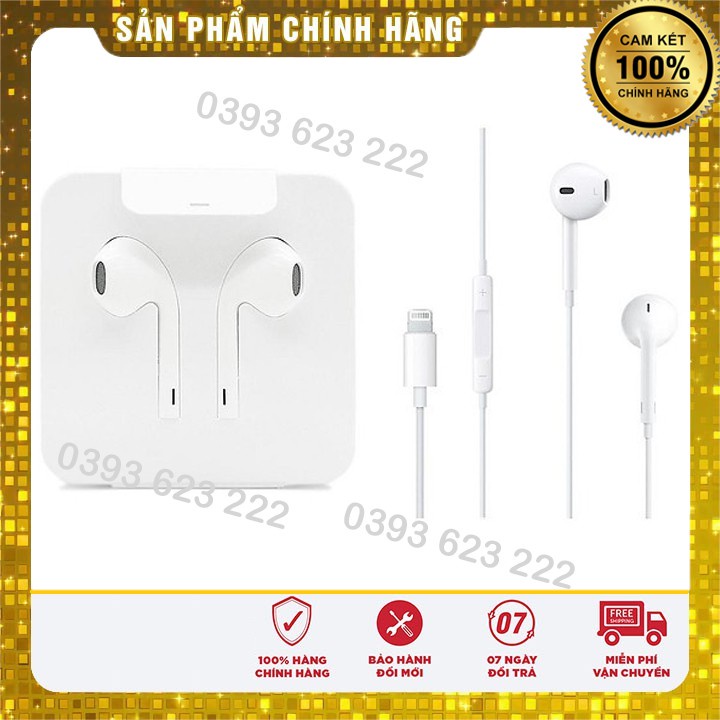 [Chính Hãng] Tai nghe iPhone, Tai nghe iPhone chân lighting cho Iphone 7/7plus/8/8plus/X /Xsmax/11/12