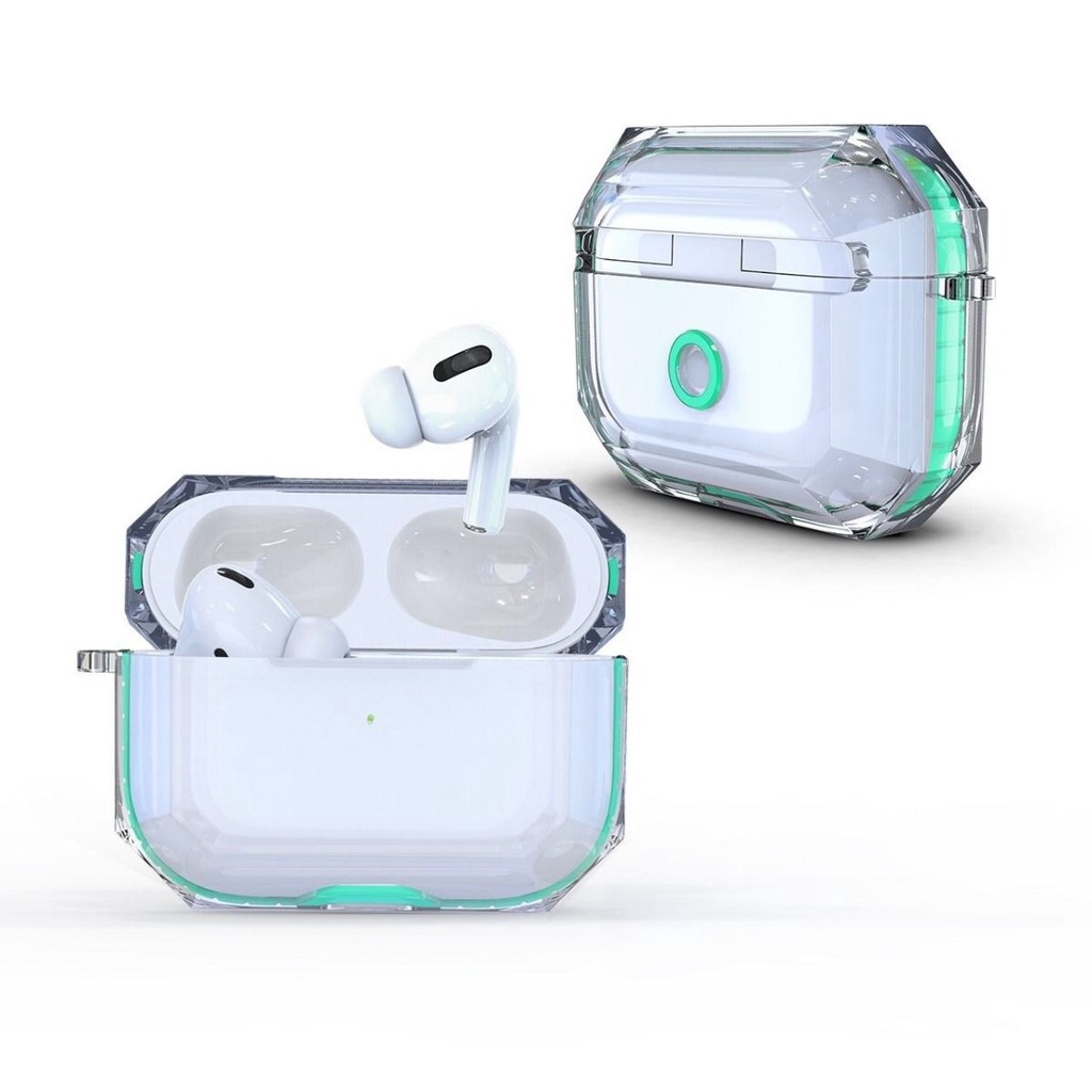 Vỏ Bảo Vệ Hộp Sạc Tai Nghe bluetooth Không Dây airpods 1 / 2 pro 3 2021 pro 2 2022 Bằng tpu Mềm Trong Suốt Phối Màu Tương Phản