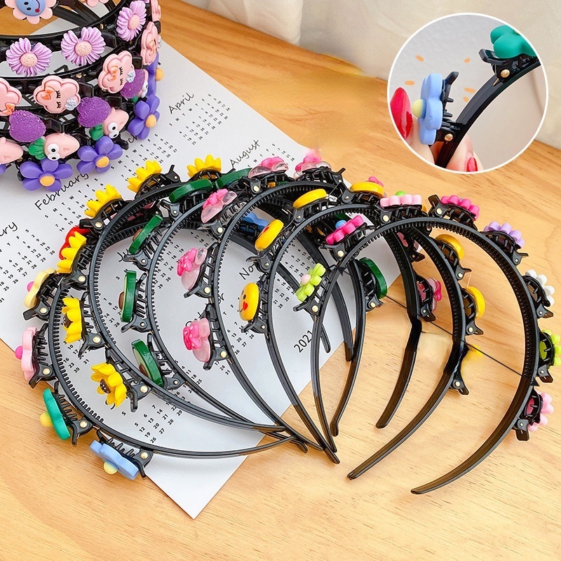 Cài tóc kiểu kẹp tích hợp phong cách công chúa dễ thương dành cho bé gái