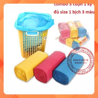 3 Cuộn Rác Màu Tự Hủy Đủ size Giá Rẻ