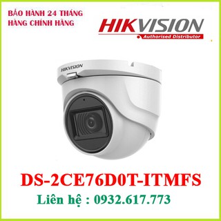Camera dome hd-tvi 2.0 megapixel hikvision ds-2ce76d0t-itmfs