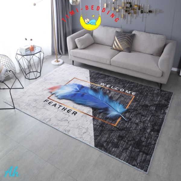 Thảm trải sàn phòng khách lông cừu sang trọng, ấm áp kích thước 1,6mx2,3m - Thảm panama– Timibedding