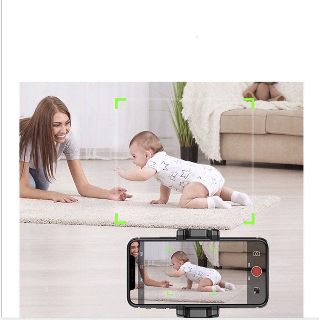 Đế Chụp Hình AI Tự Xoay 360 độ theo chuyển động - Chân giá đỡ kẹp ốp điện thoại livestream - gậy tự sướng TABISO